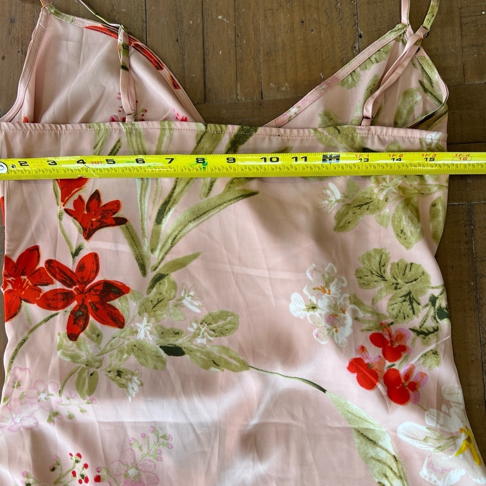 Lulu’s remarkable entrance petal pink floral satin midi slip dress large nwt - Picture 11 of 11